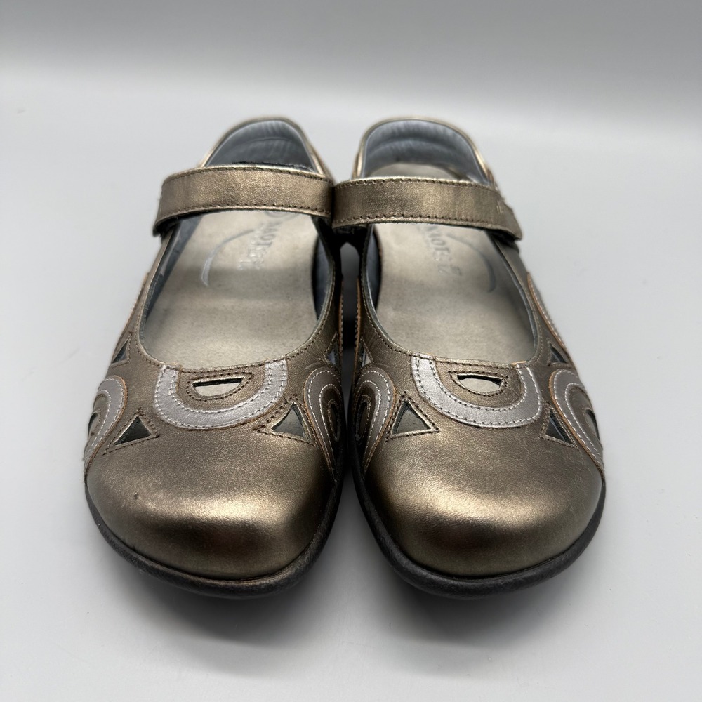 Naot Kirei Mary Jane Flats Womens 37 US 6.5 Bronze Metallic Leather Shoes Kura - Picture 2 of 6